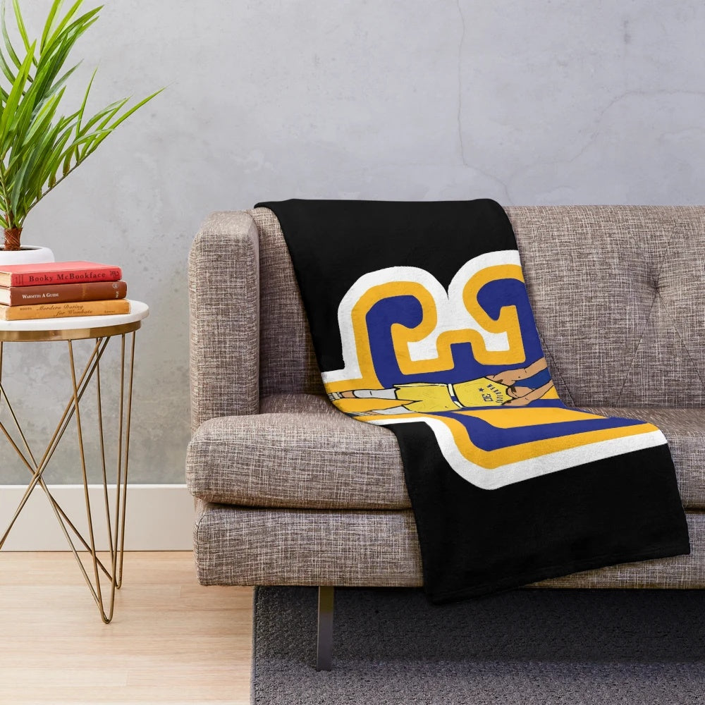 Plush blanket with Curry-inspired design