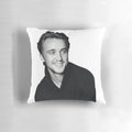 Cozy custom pillow featuring an image of actor Tom Felton, known for his role as Draco Malfoy in the Harry Potter series.