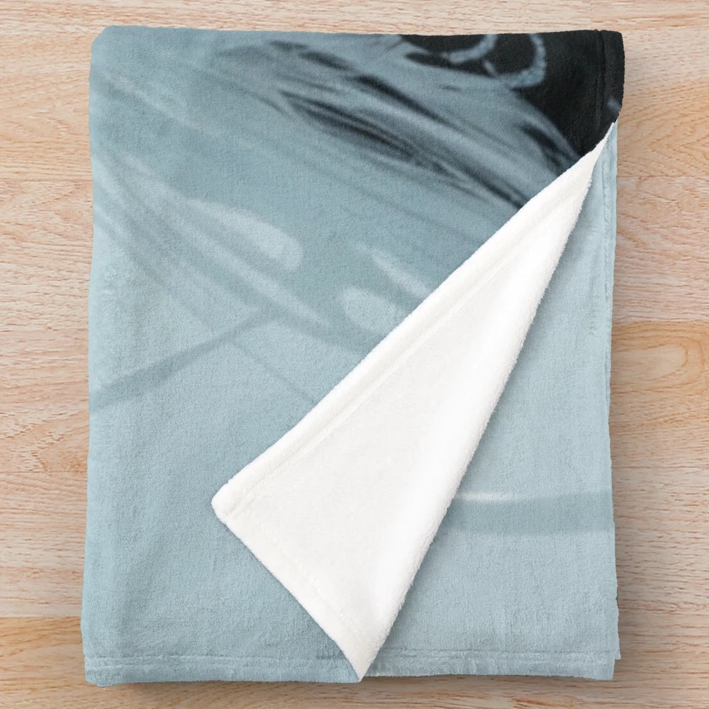 Soft, plush blanket featuring a cyber goth anime girl design