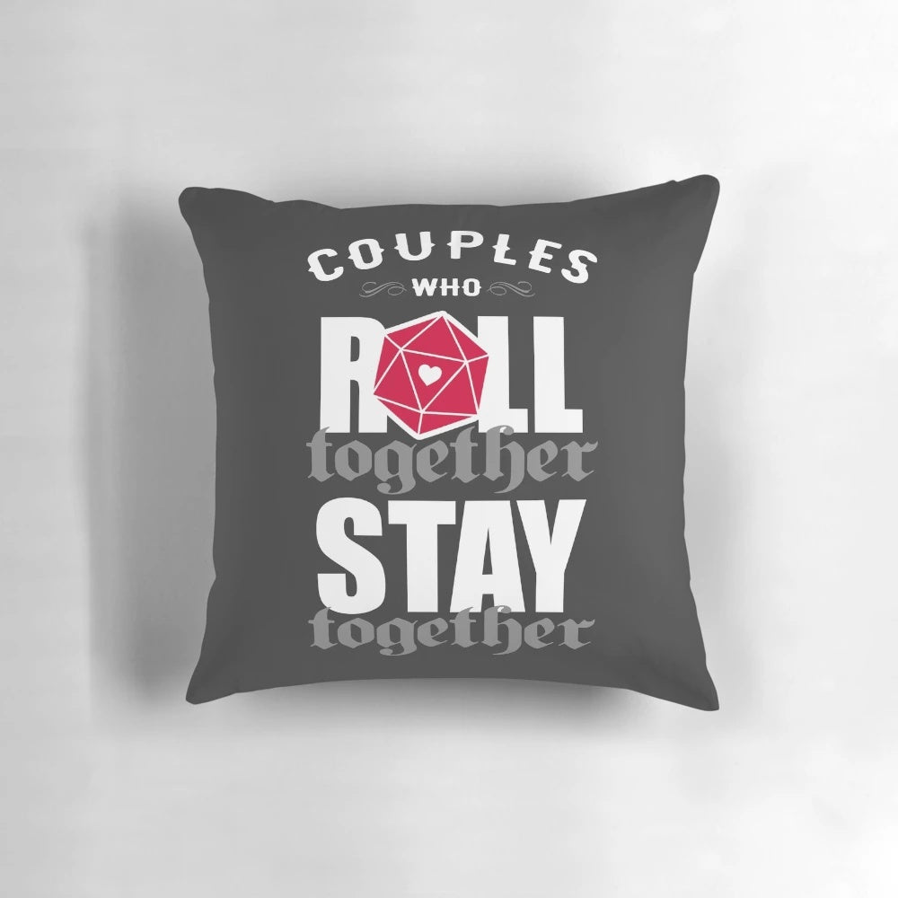 A plush, comfortable D20 pillow for couples who love gaming and rolling dice together.