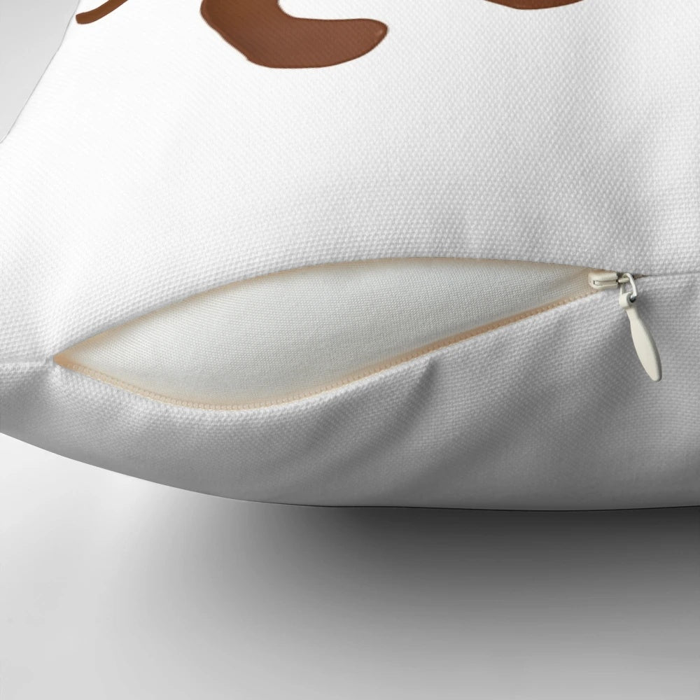 Soft, plush dachshund pillow with a cute puppy design, perfect for snuggling and home décor.