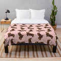 Soft and Cuddly Dachshund Plush Blanket