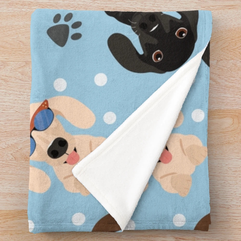 Soft and cuddly dachshund sausage dog plush blanket