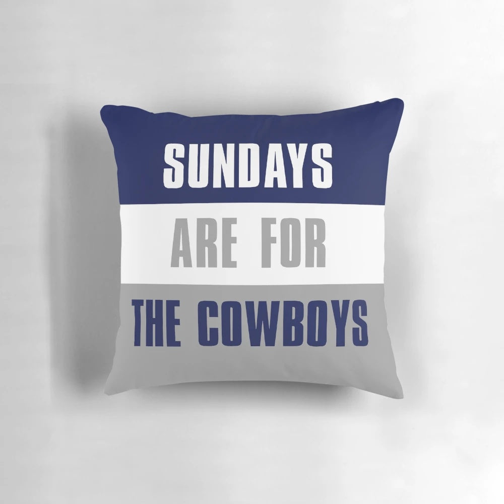 Dallas Cowboys-themed decorative throw pillow