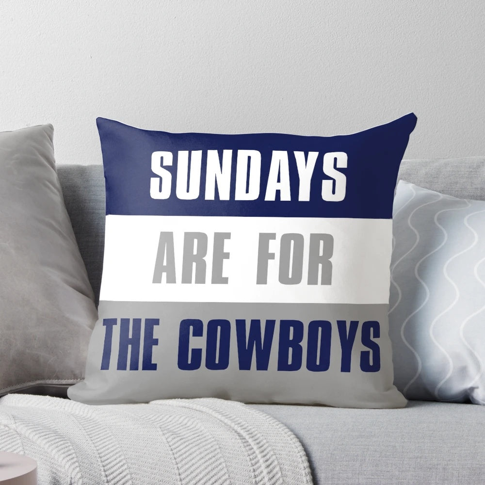 Dallas Cowboys-themed decorative throw pillow