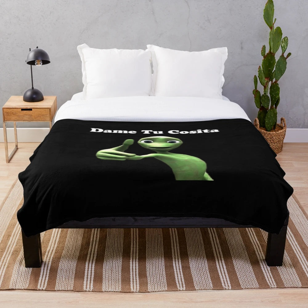 Soft and Cuddly Dame Tu Cosita Themed Plush Blanket