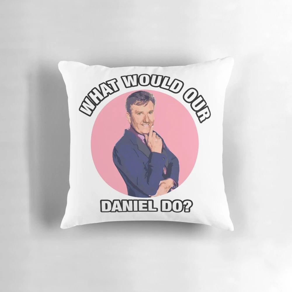 Soft, plush pillow featuring the image of Irish country music icon Daniel O'Donnell