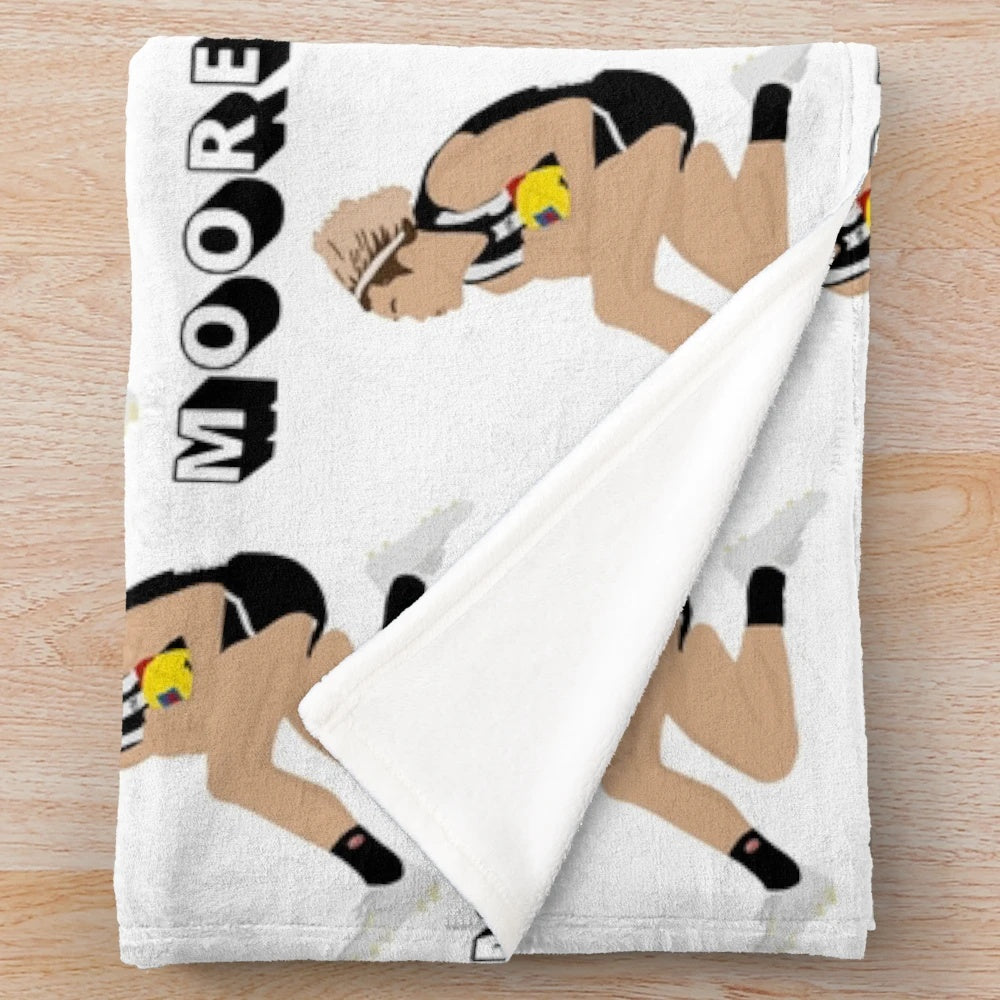 Darcy Moore Collingwood plush blanket for sports fans
