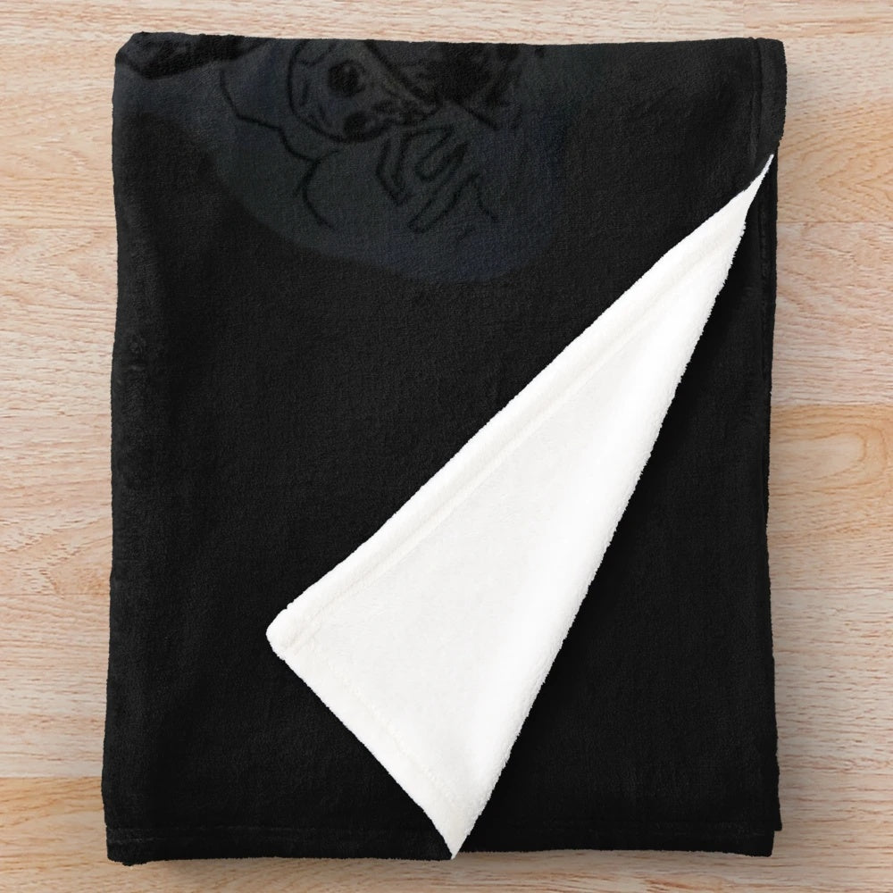 Darkest Dungeon-inspired plush blanket with gothic and horror elements