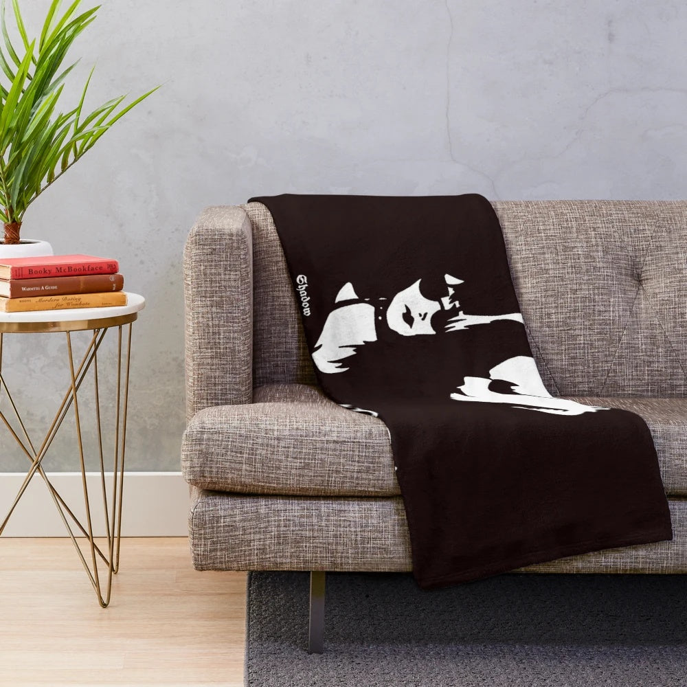 Soft, plush blanket with a dark, gothic-inspired design referencing the band Lacrimosa