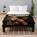 The Damned Plush Blanket for Goth and Punk Rock Music Enthusiasts