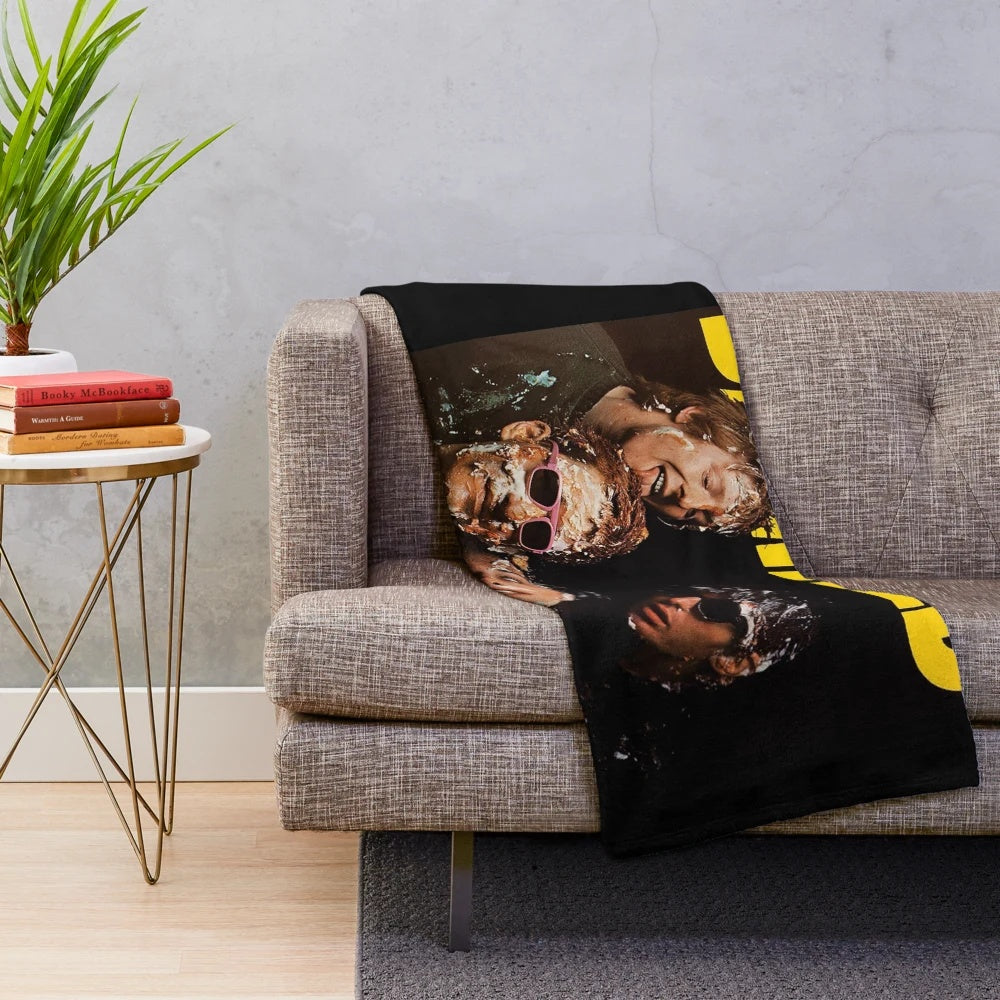 The Damned Plush Blanket for Goth and Punk Rock Music Enthusiasts