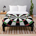 Dart board plush blanket with soft, high-quality material
