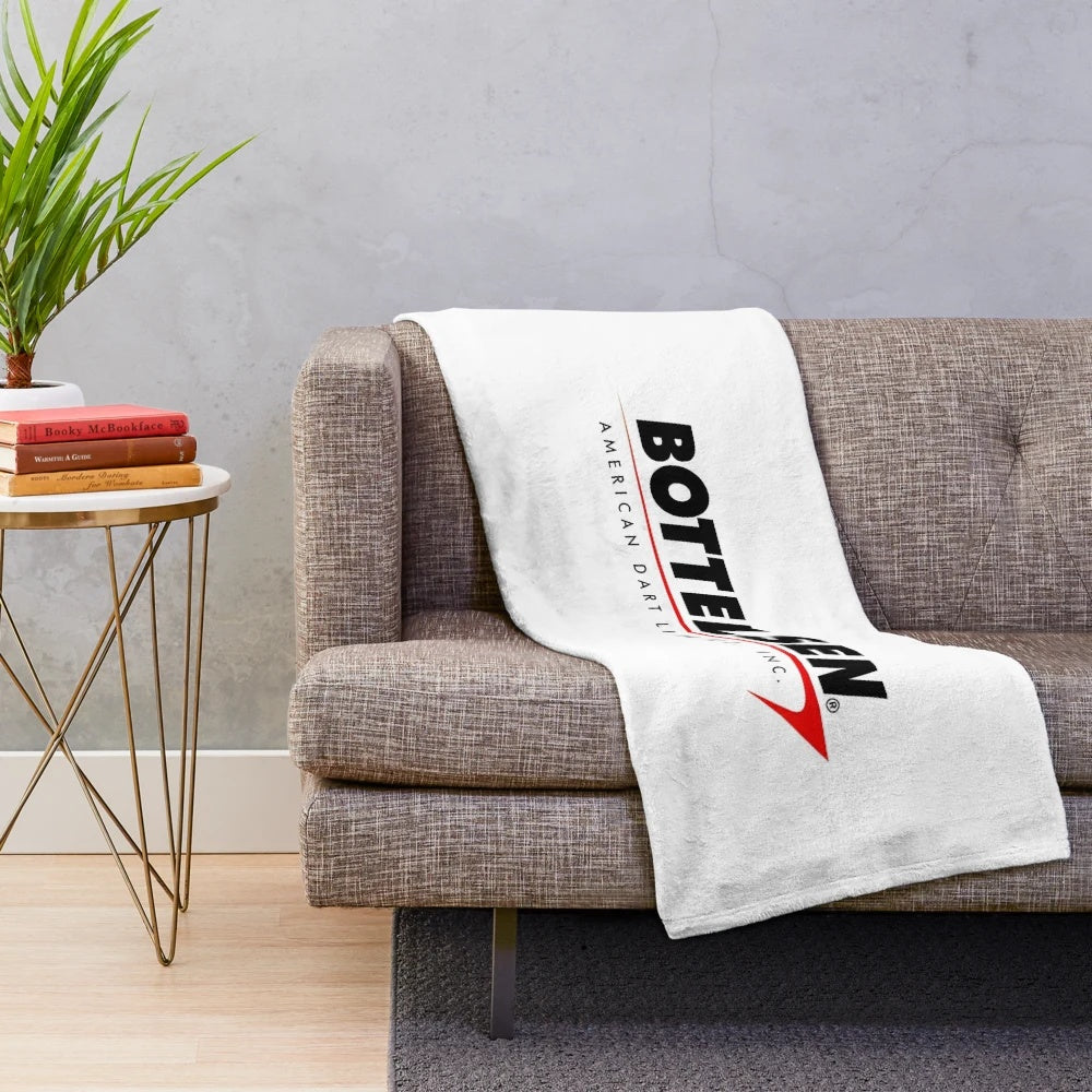Plush blanket featuring a dart-inspired design