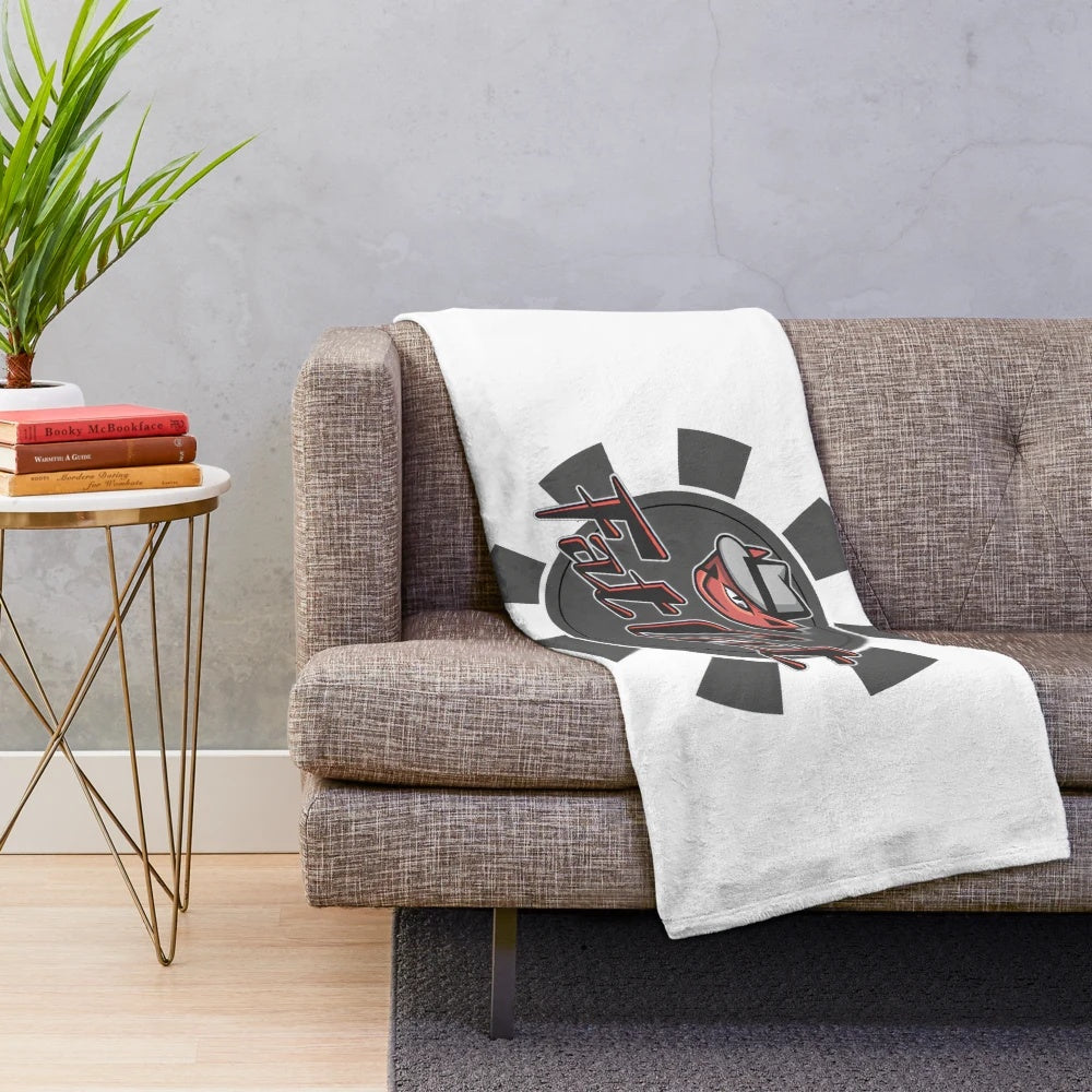 Plush blanket featuring dart player design for darts fans