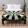 Soft and Cuddly Dart Plush Blanket with Dartboard Bull's Eye Pattern