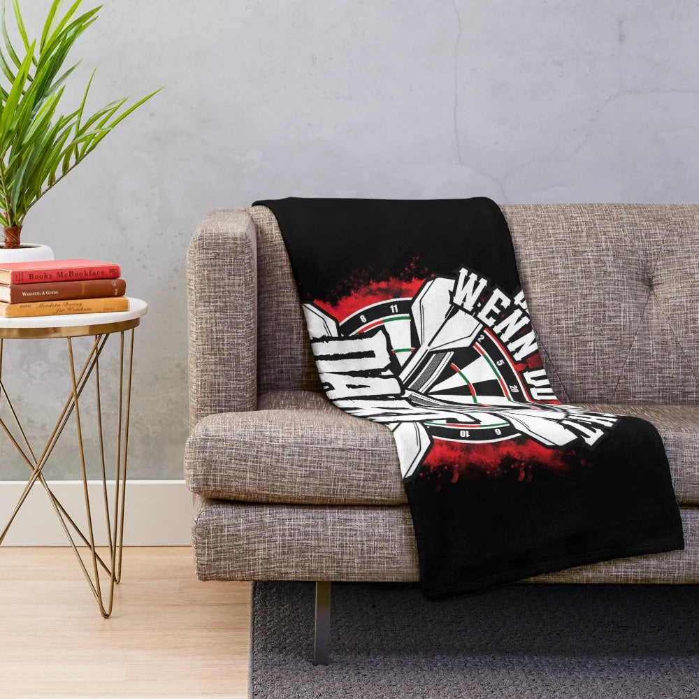 Darts player plush blanket