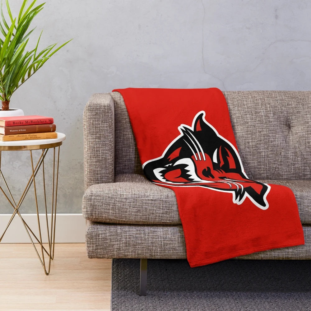 Davenport-Panthers themed plush blanket for sports fans