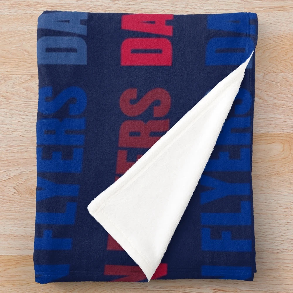 Dayton Flyers Pattern Plush Blanket for College Basketball Fans