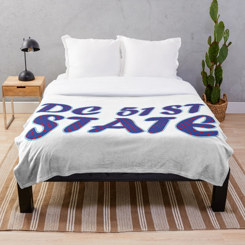 DC 51st State inspired plush blanket