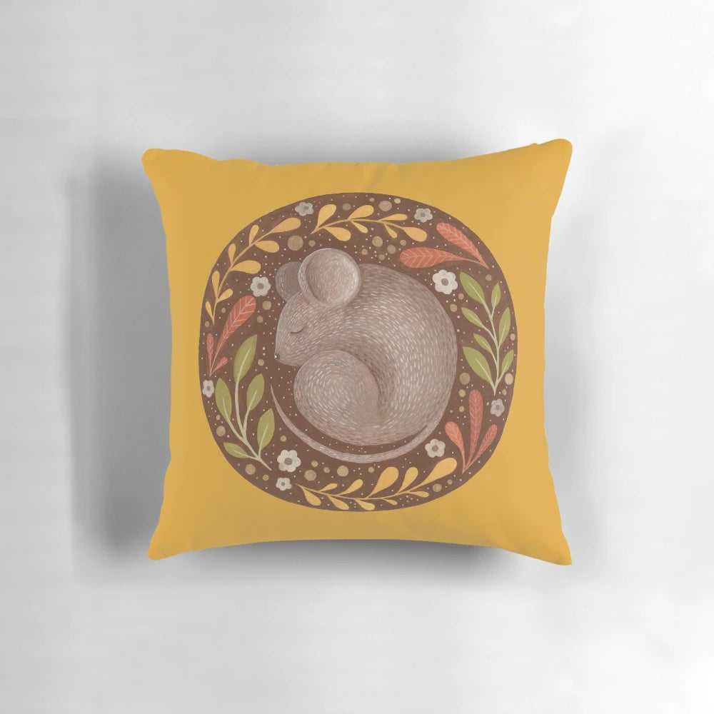 A soft, plush pillow with a nature and animal design, perfect for deep, restful sleep.