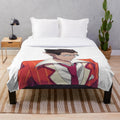 Demiurge-themed plush blanket for anime lovers