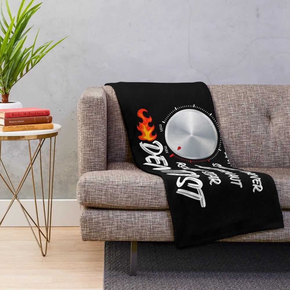 Plush blanket with a cool graphic design for dentists and dental professionals