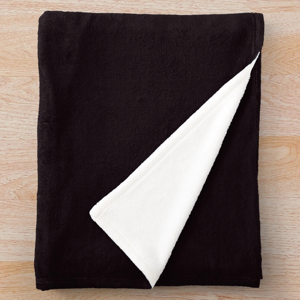 Dentist plush blanket with humorous dental profession design