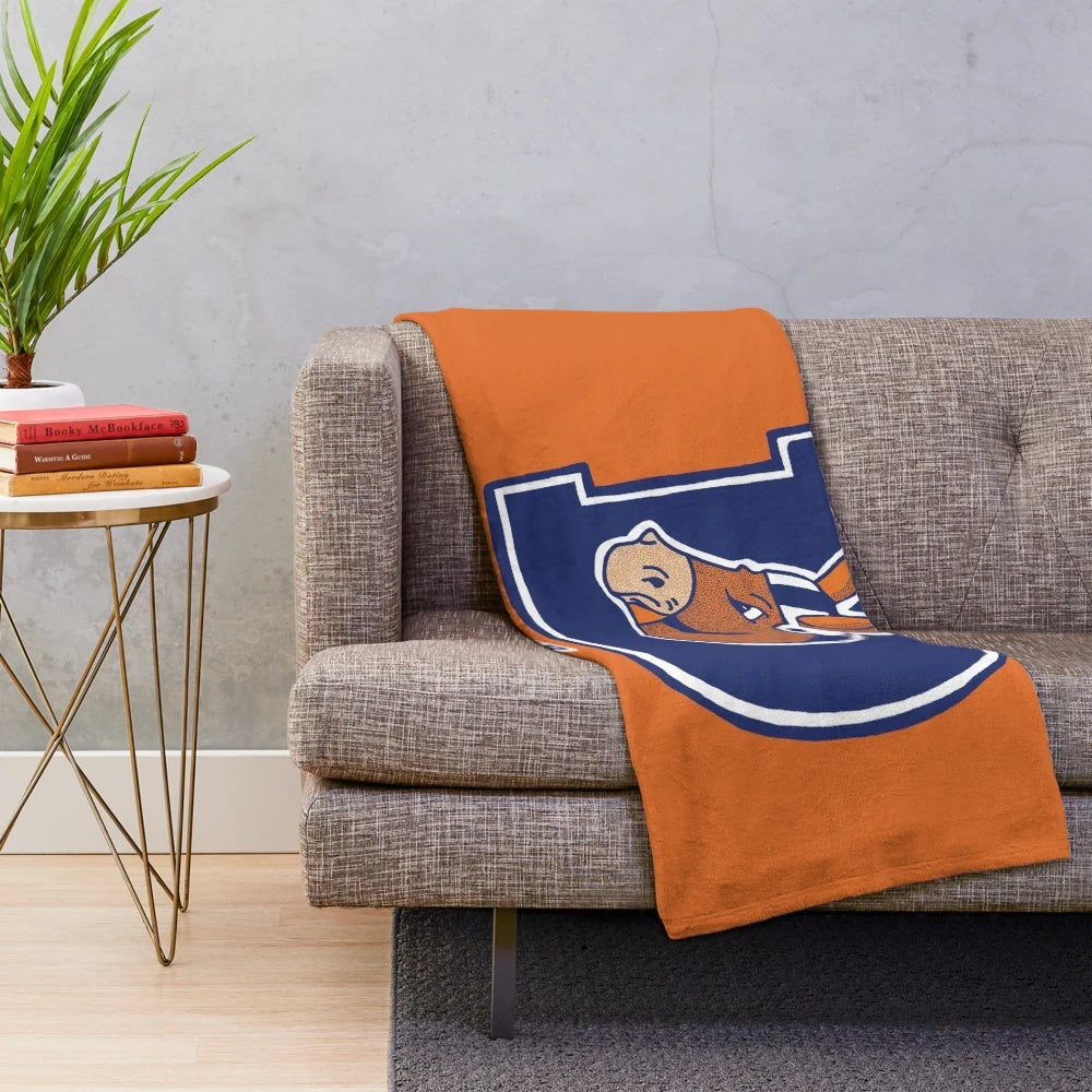Denver Donkeys plush blanket with team logo