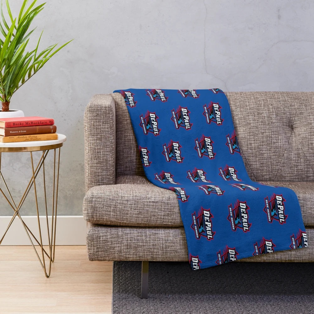 Depaul Demons plush blanket with soft, cozy fabric