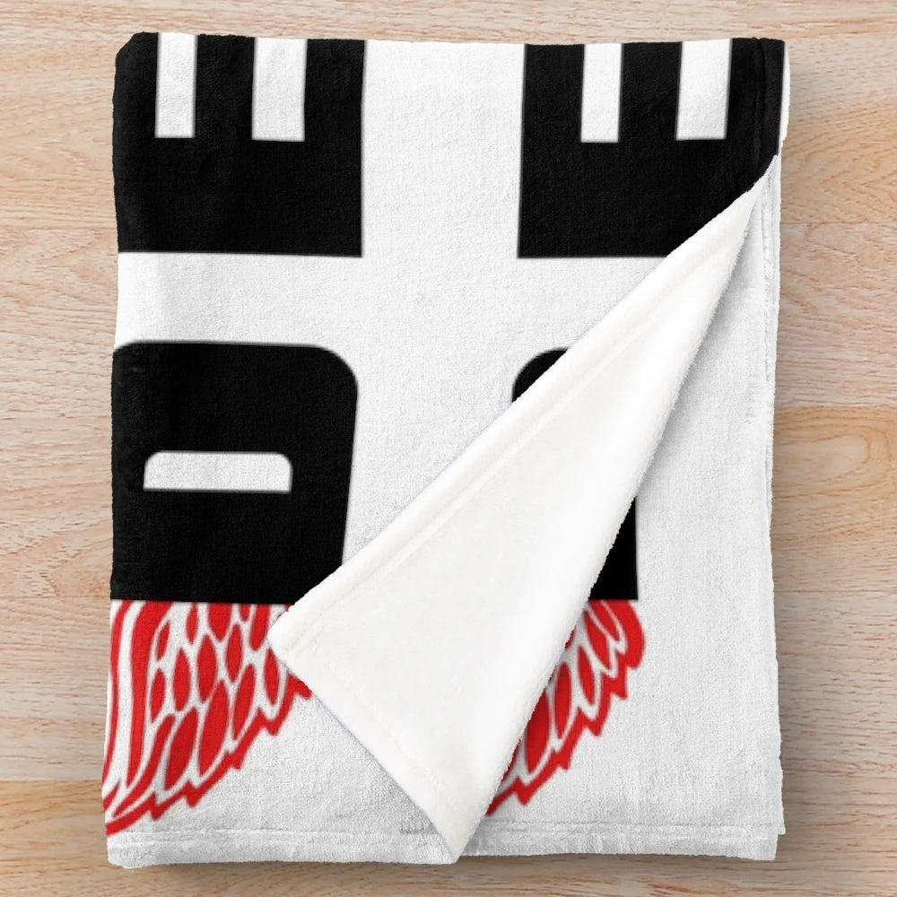 Detroit sports-themed plush blanket