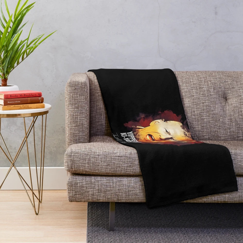 Plush blanket featuring the iconic character John McClane from the Die Hard movie series