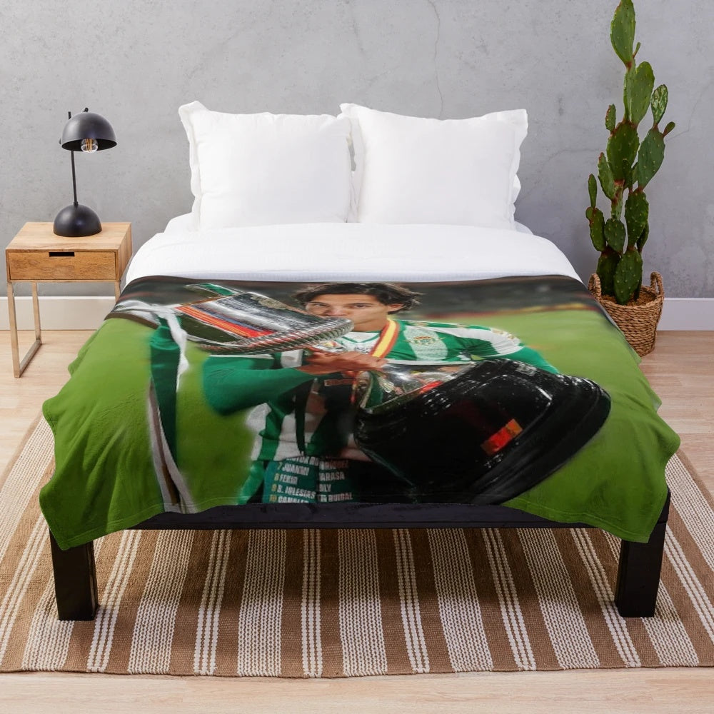 Diego Lainez inspired plush blanket