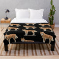 Dingo 4 plush blanket, soft and cuddly native Australian dog