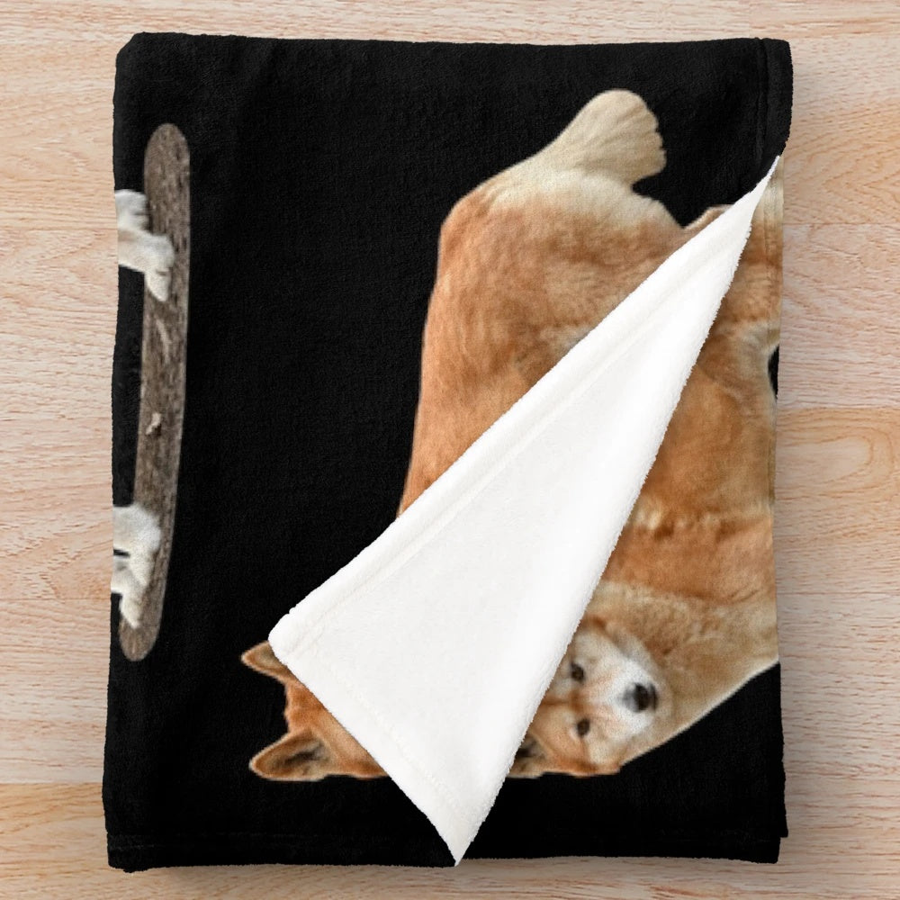 Dingo 4 plush blanket, soft and cuddly native Australian dog