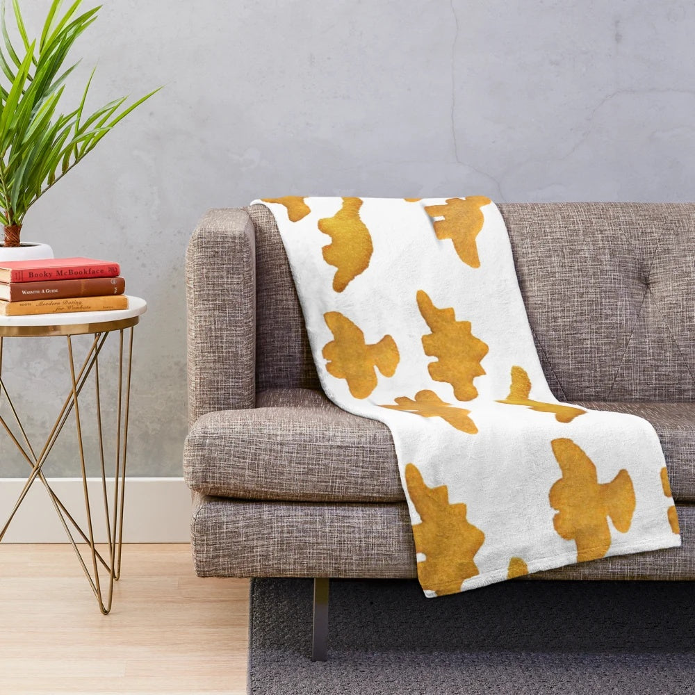 Dino nuggets plush blanket for a cozy, meme-inspired home decor