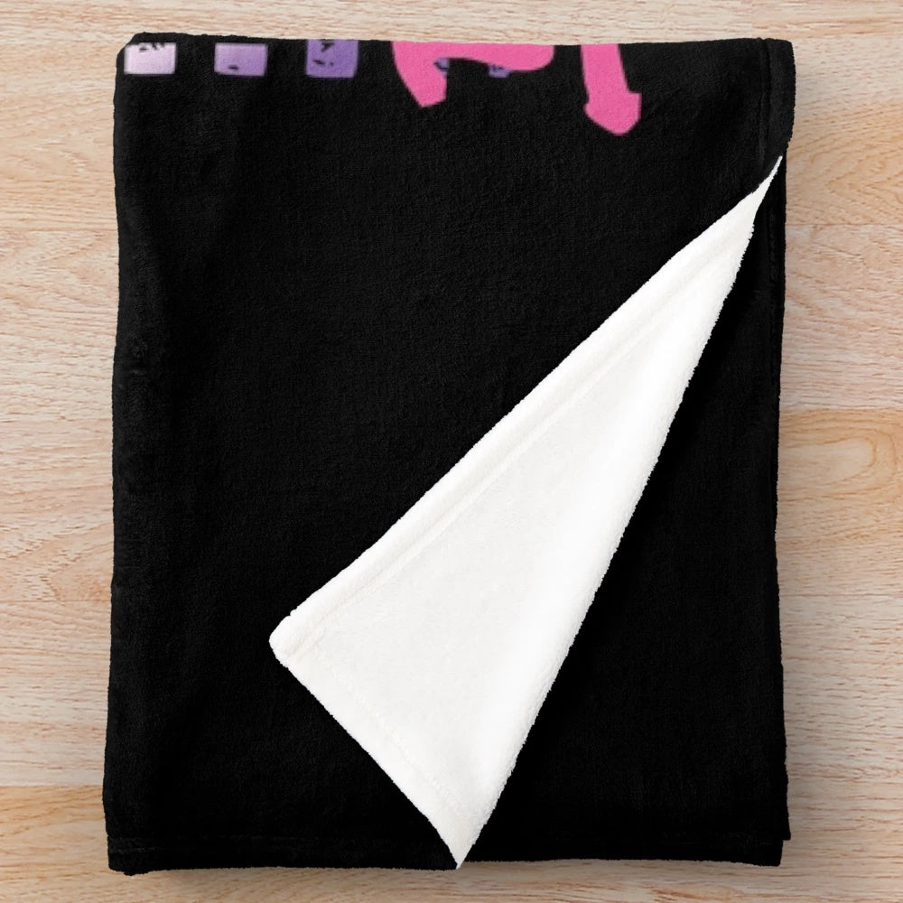 Soft plush blanket featuring a dirt bike graphic and humorous biker quote