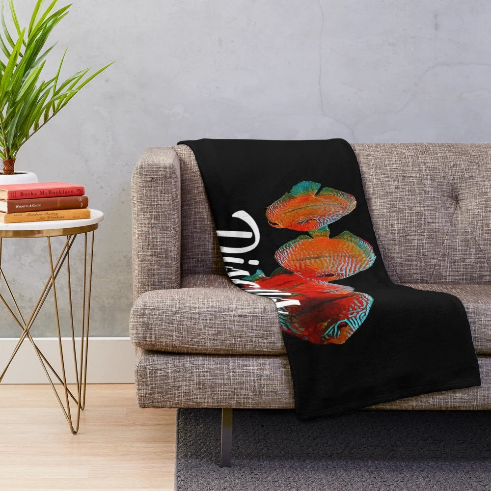 Discus Fish Plush Blanket