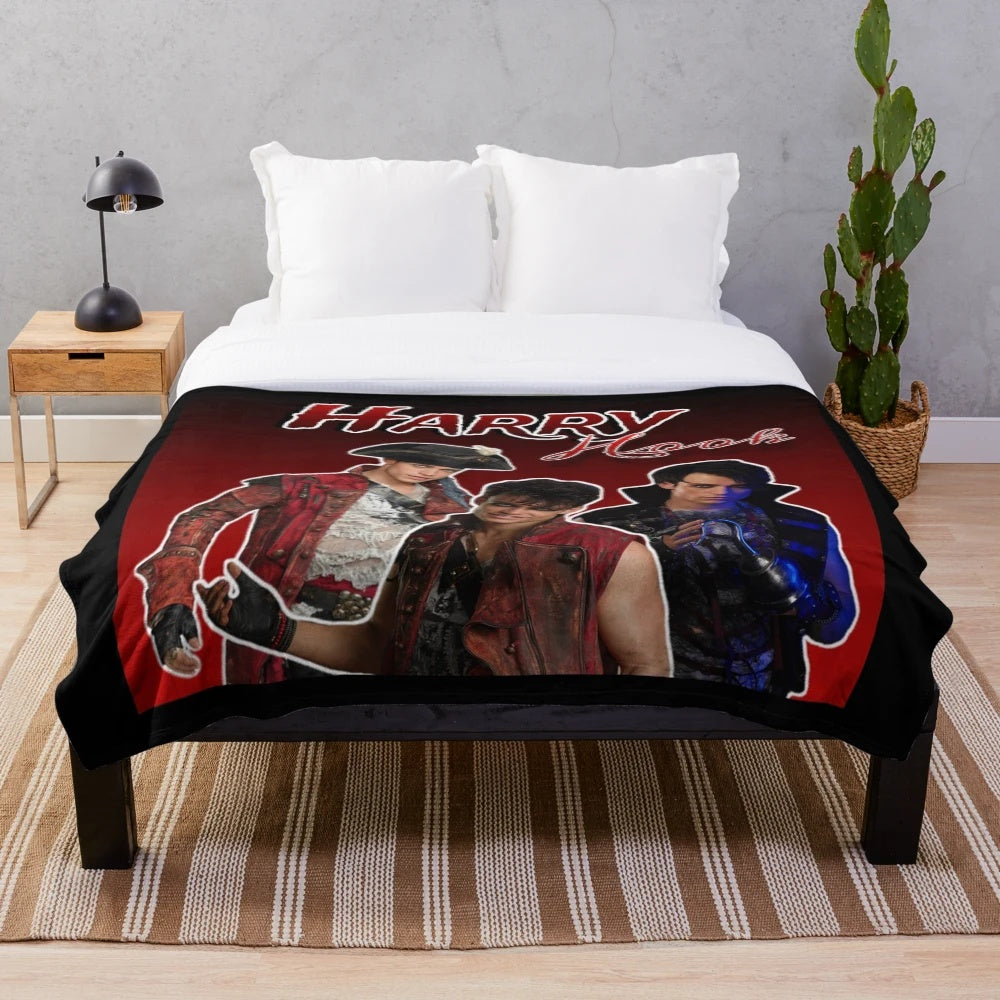 Disney Descendants Harry Hook Plush Blanket