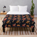 Pumba and Timon Disney cartoon characters on a plush blanket