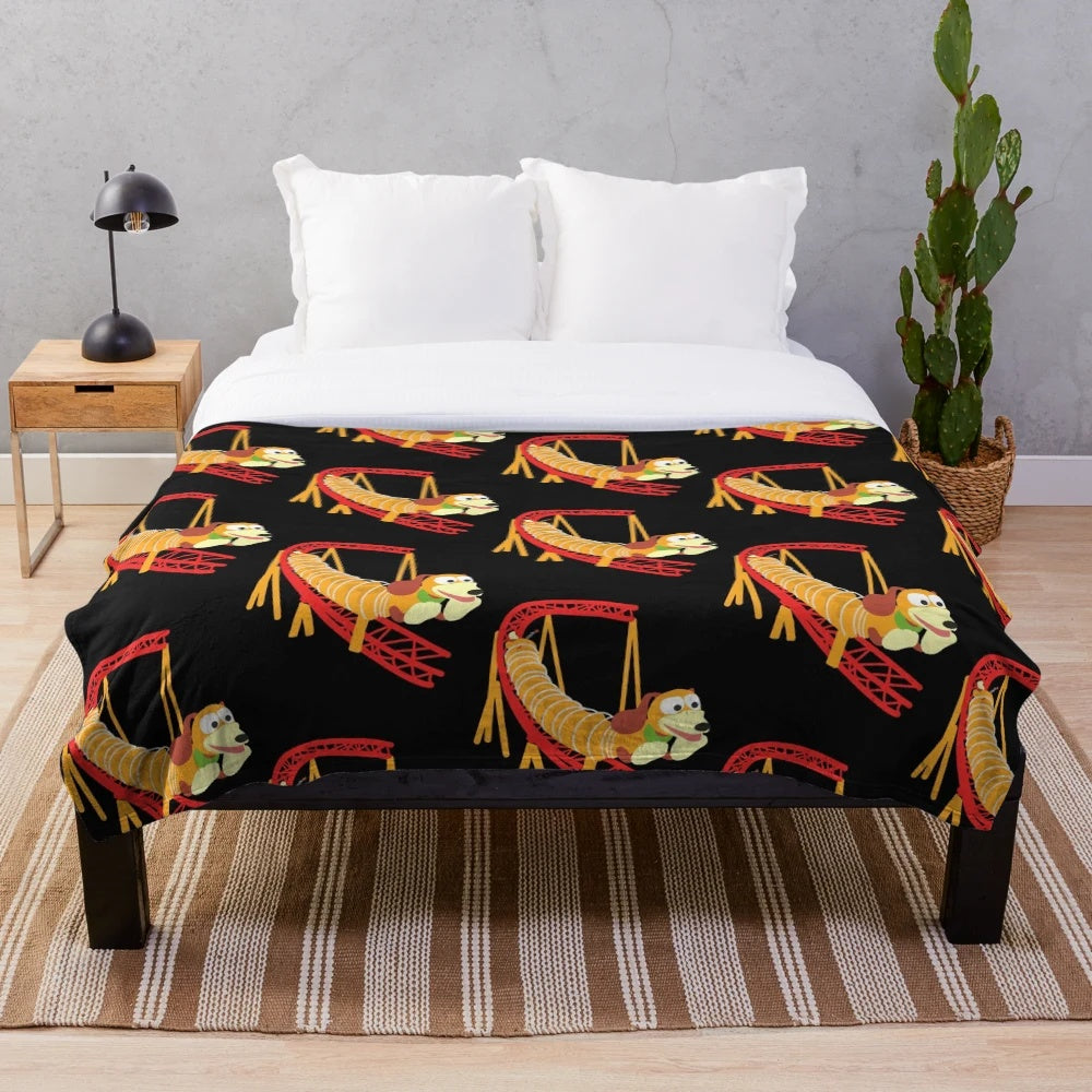 Slinky Dog Dash inspired plush blanket