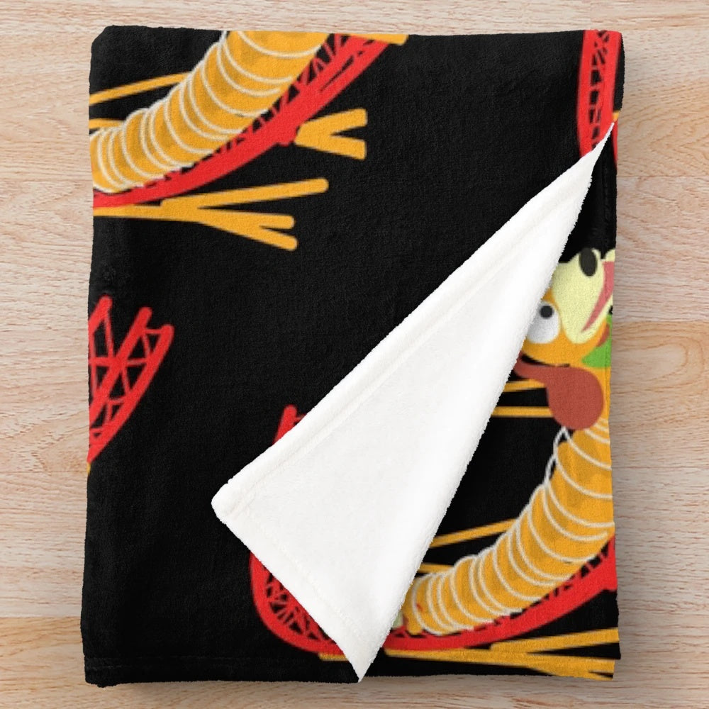 Slinky Dog Dash inspired plush blanket