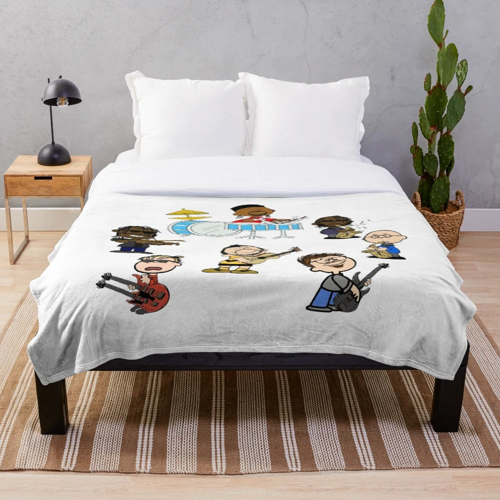 Plush blanket featuring the Dave Matthews Band logo and imagery