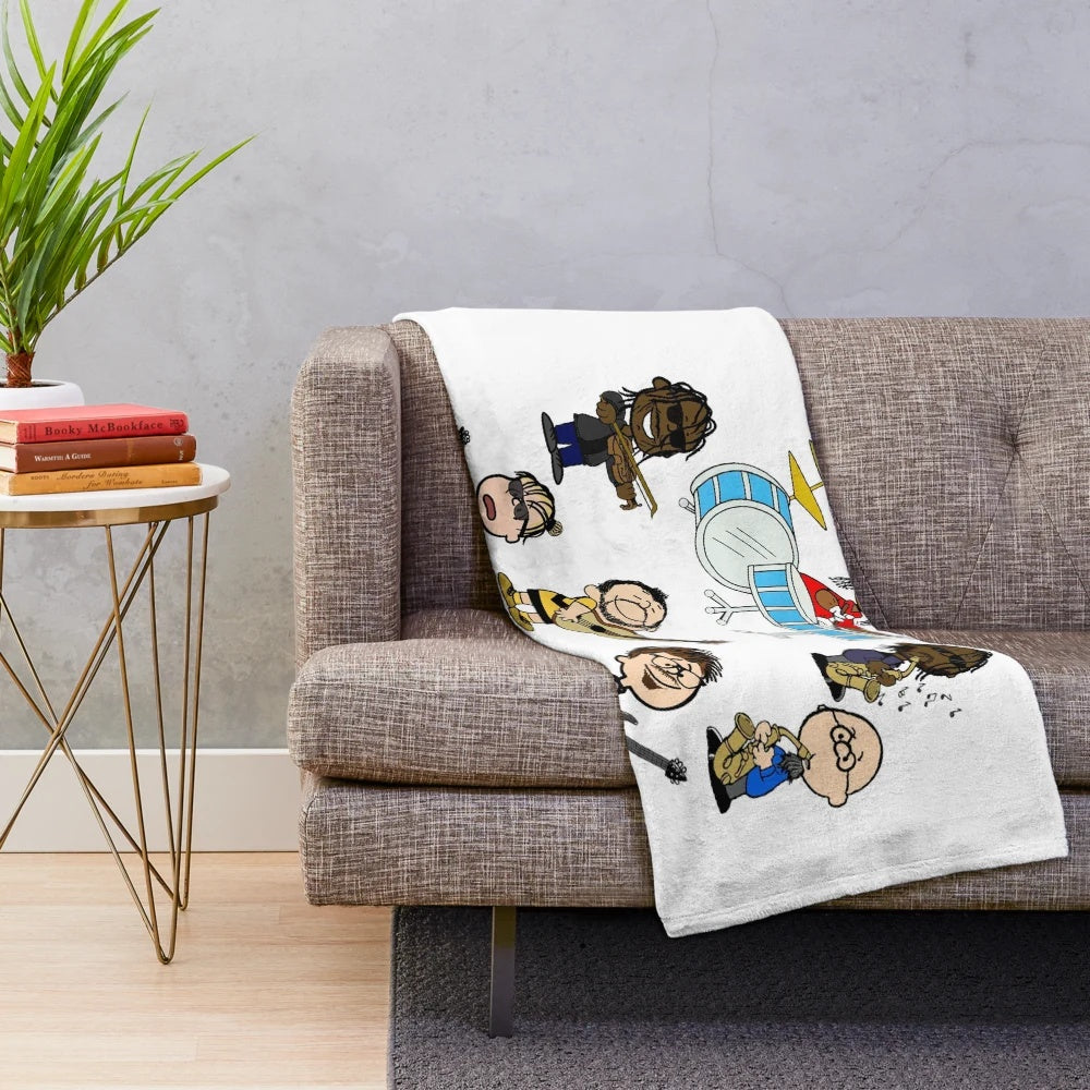 Plush blanket featuring the Dave Matthews Band logo and imagery