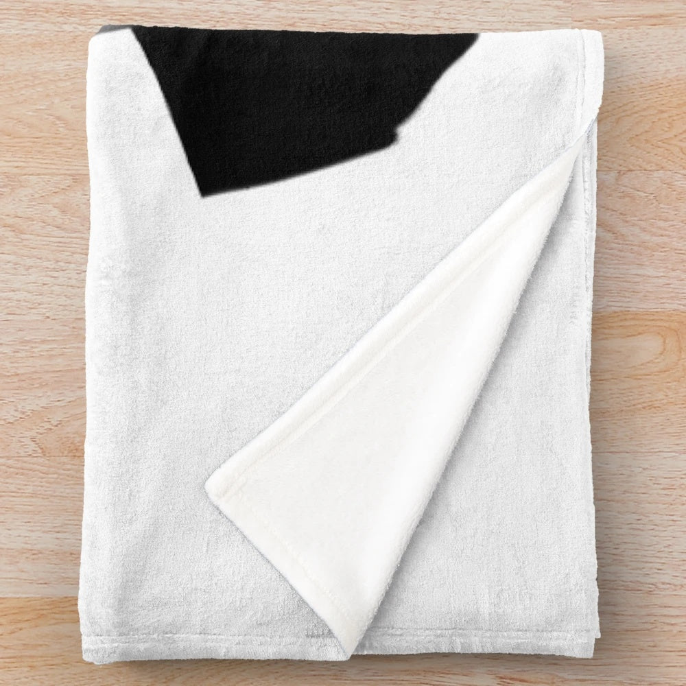 Doc Martin inspired plush blanket featuring a portrait of British actor Martin Clunes