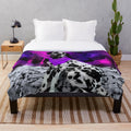 Soft and warm dog-themed plush blanket with a dalmatian pattern