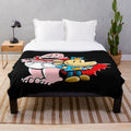 Dog Man inspired plush blanket for children