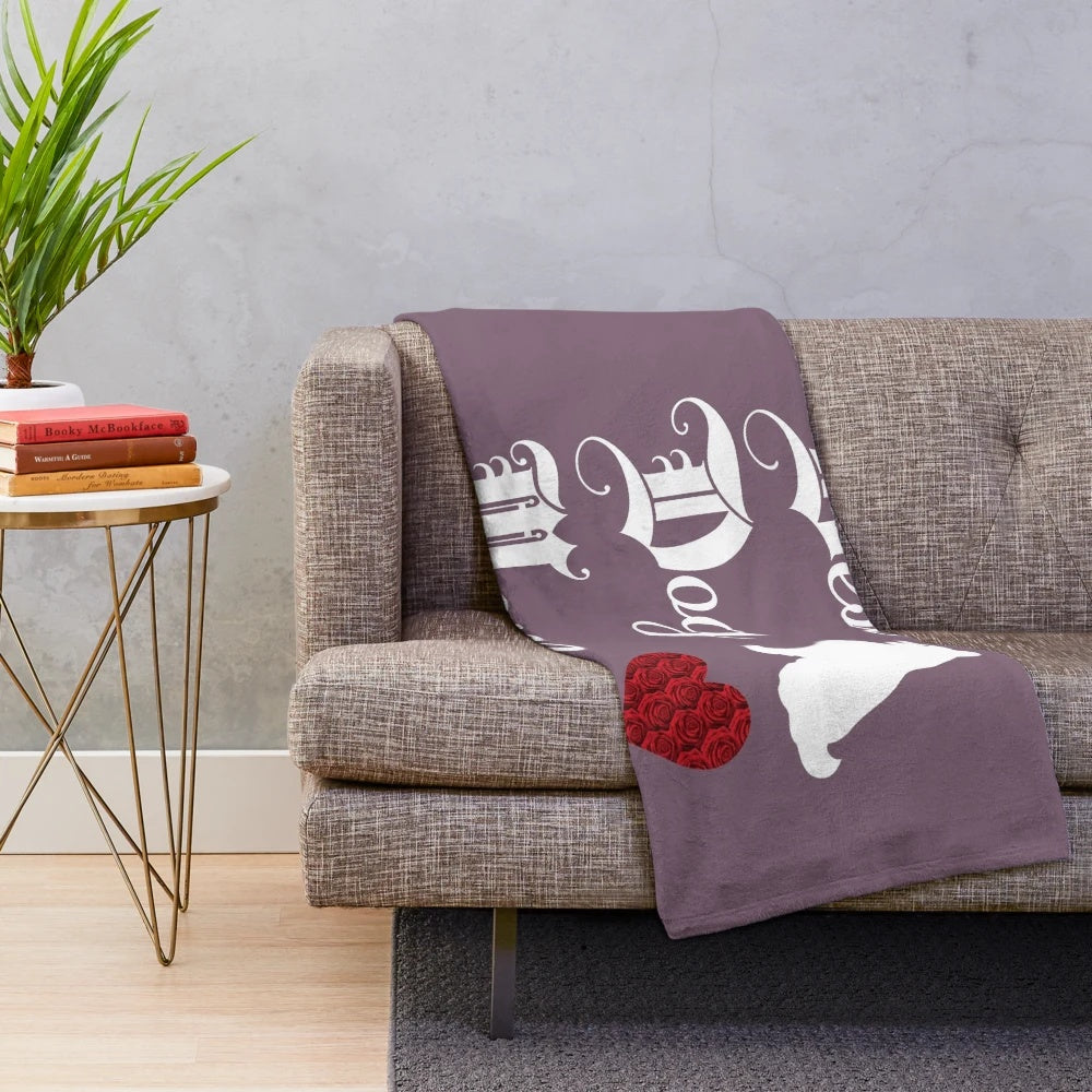 Soft and Cuddly Dog Mom Plush Blanket