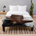 A soft, plush blanket featuring a relaxed dog design, perfect for cuddling and relaxation.