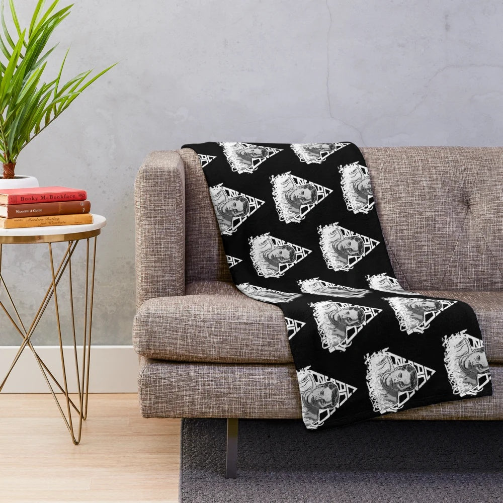 Soft and cuddly dog-themed plush blanket for cozy home comfort